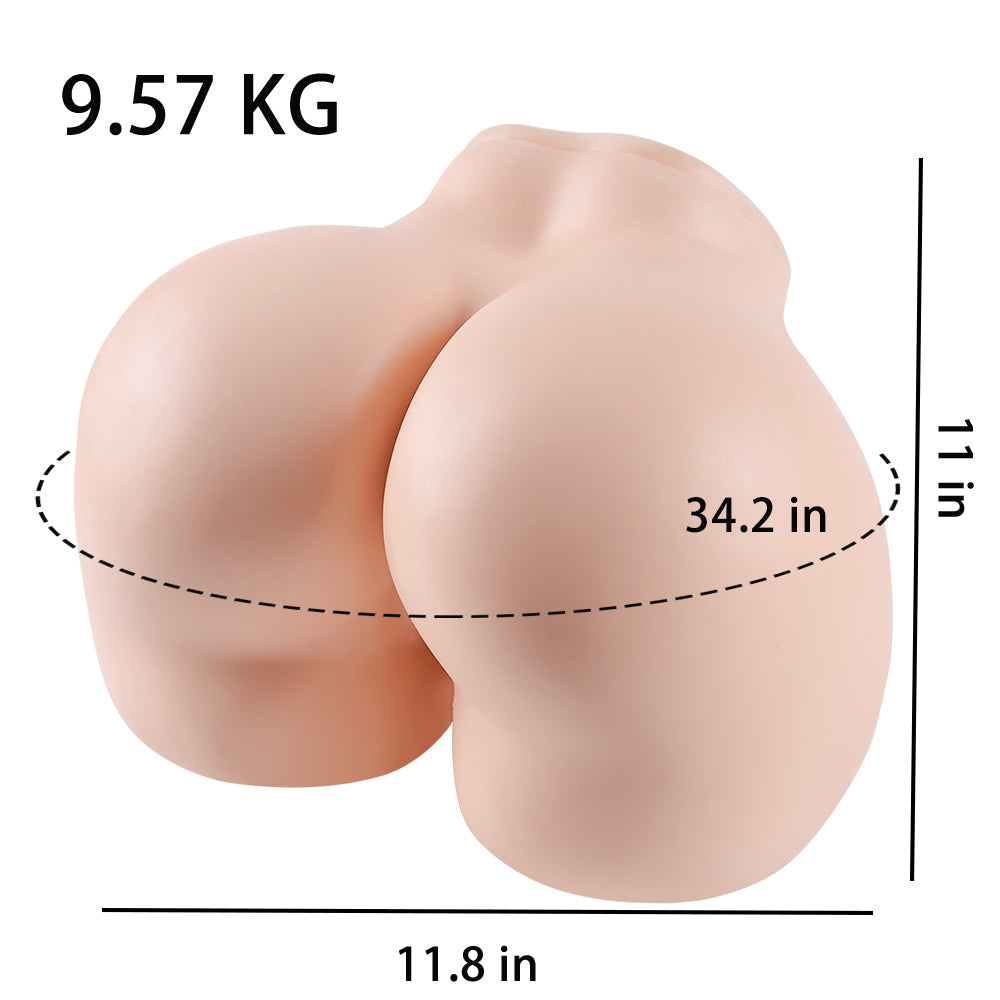 Luna: 9.5kg Silicone Big Ass Torso Sex Doll Realistic Sex Doll Jelly-filled Ass
