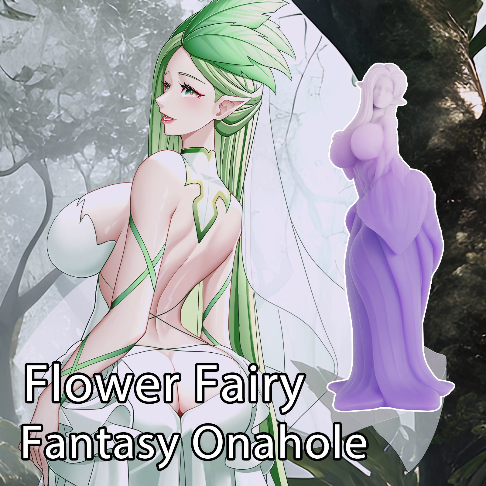 Alraune Onahole: Elf Sex Doll Anime Flower Fairy Onholes Masturbator male stroker