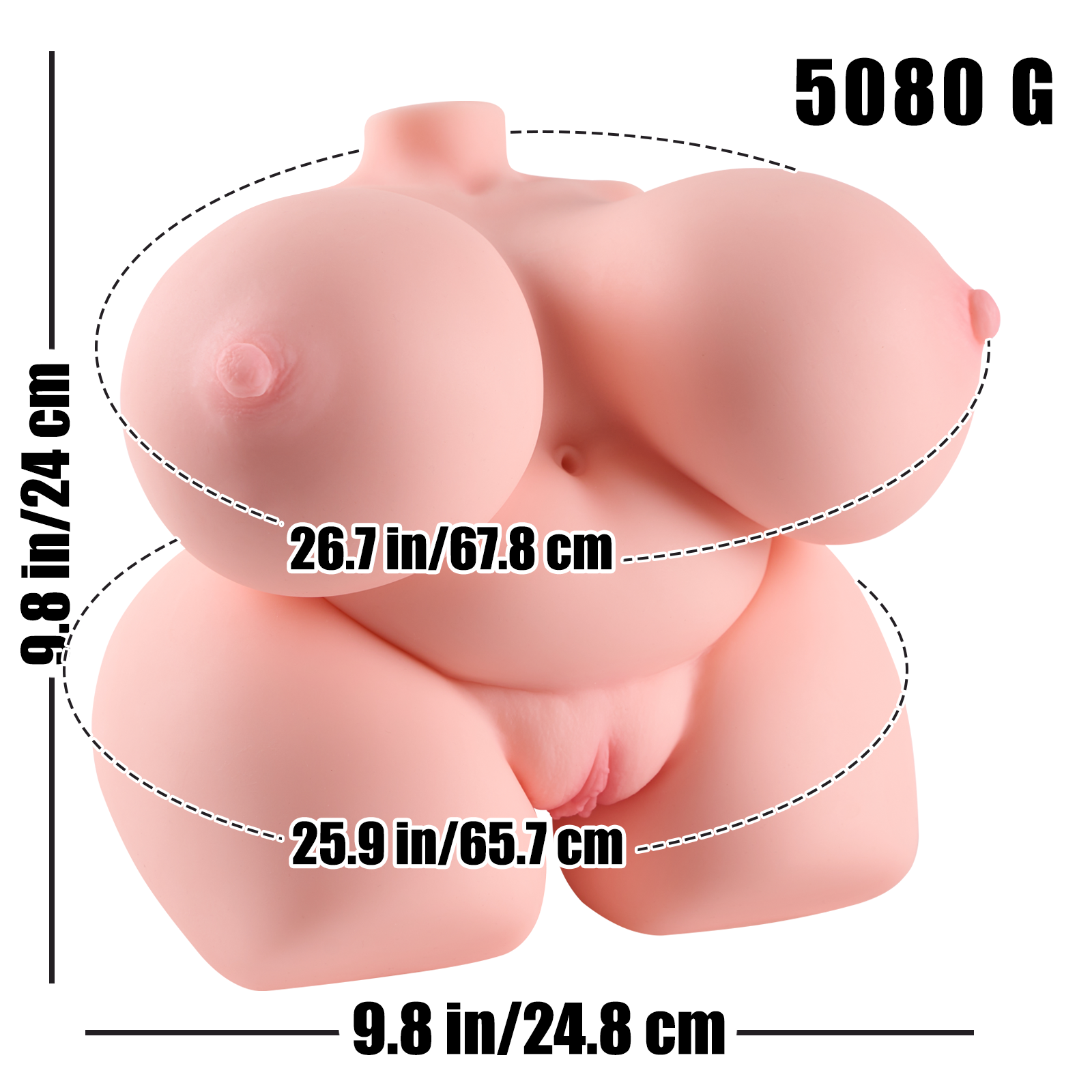 Vania: Big Fat Girl Torso Sex Doll BBW Sex Doll Fat Ass Toy For Men